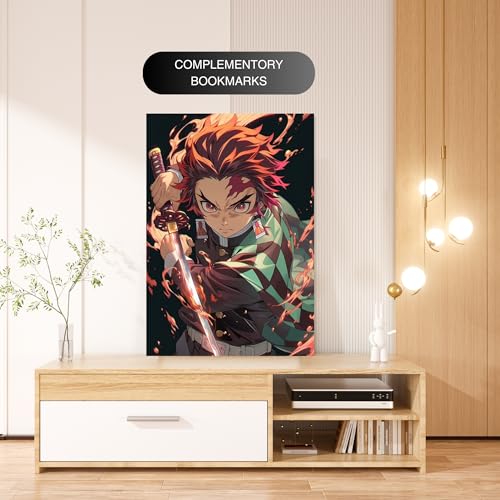 Image of Tanjiro Kamado Poster | Demon Slayer Anime - kimetsu no yaiba | Laminated | For Wall, Office and Home Decor | A3 and A4 Sizes (A4 Medium, 7)