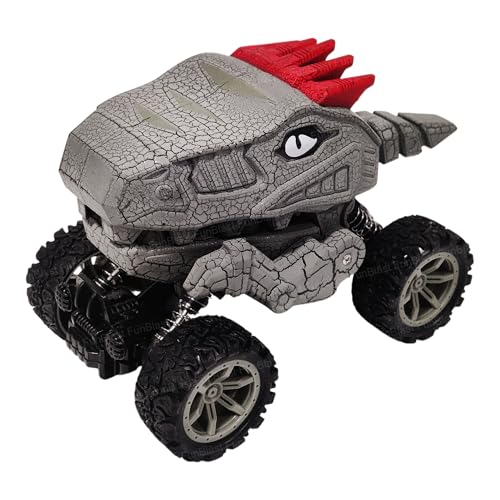 Image of FunBlast Rock Crawler Toy for Kids - 4X4 Big Wheel Drive Push & Go Dinosaur Car Toy, Monster Truck Toys for Kids for 3+ Years Toddlers, Boys, Girls (Grey)
