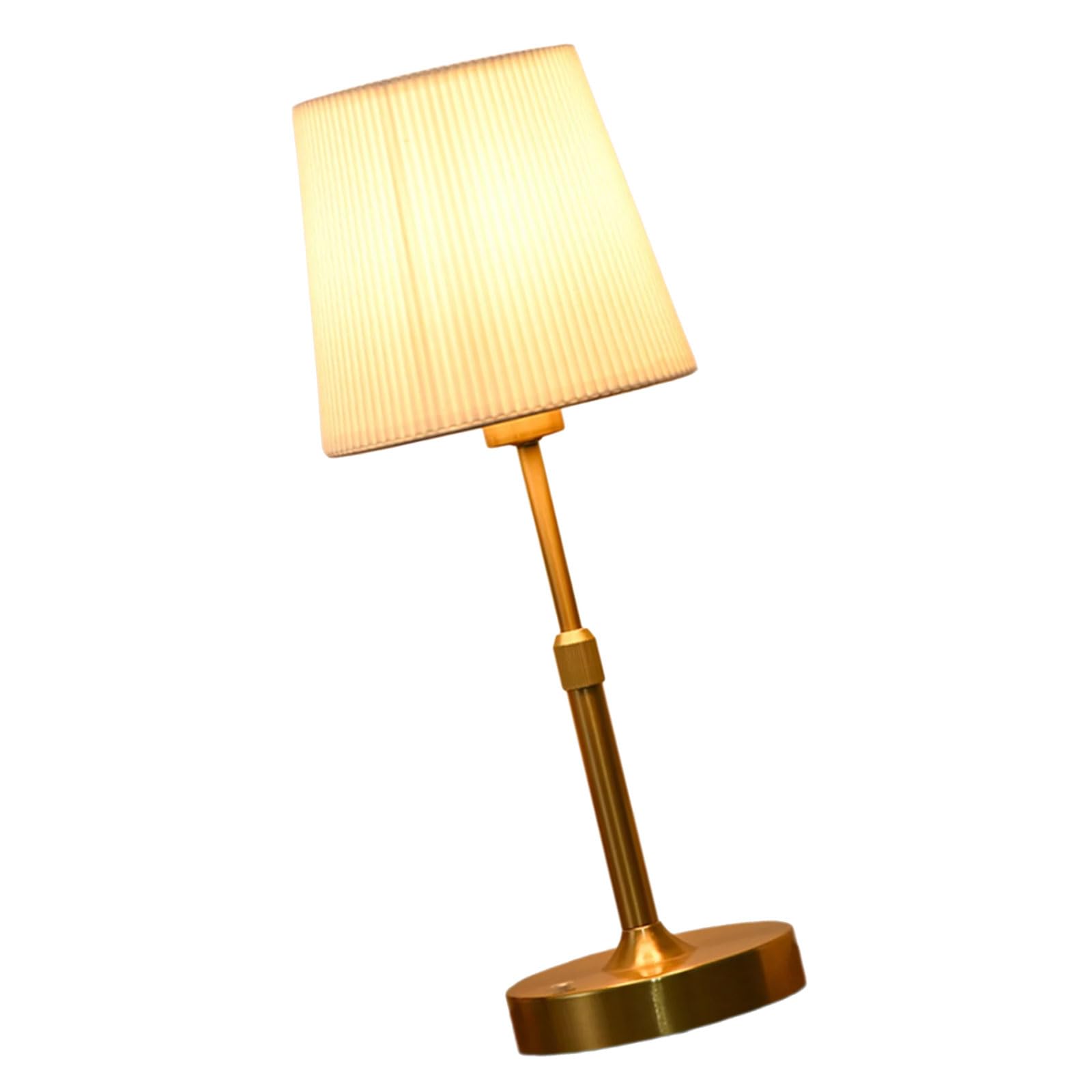 Tsophreniq Gold Dimmable LED Desk Lamp Featuring Flexible Shade and Long Lasting Battery for Indoor Lighting Warm White LED Lamp