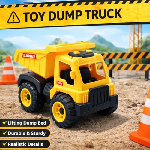 Image of Big Size Construction Vehicle Toy Set for Kids (Any 2) | Pull Back Dumper Truck, Excavator JCB, Cement Roller, Crane Engineering Vehicles | Heavy Duty Toy Trucks for Boys & Girls Age 2-9 Years