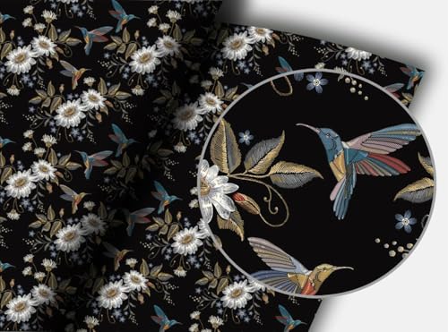 Image of Wallpaper Peel and Stick Vintage Flowers Leaves Birds Pattern Design Botanical Tropical Floral Textured Butterfly Wall Decor Removable Waterproof Adeshive Wallpaper 16.5X87Inch