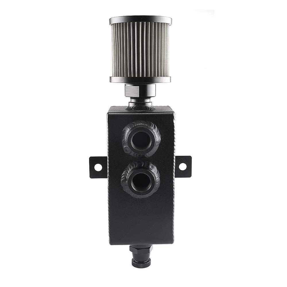 Buy Top10 Racing 1L Oil Catch Can Tank 10AN with Breather and Drain 7/8