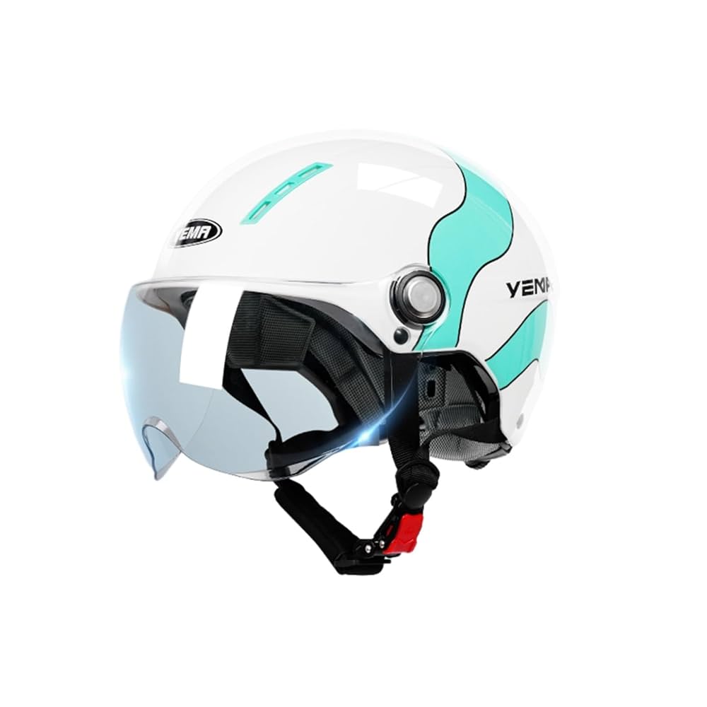 Amazon.co.jp: バイカラー 半帽ヘルメット バイク ジェット