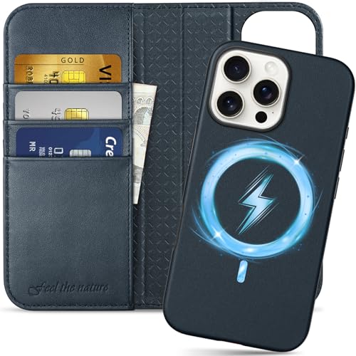 SHIELDON iPhone16 ProMax Ή蒠^P[X 2in1 {v OR ӂ 16 v}bNX gуJo[ Ռz J[h[ uX^h@\ }Olbg [RFIDubLO] Sʕی ACz 16