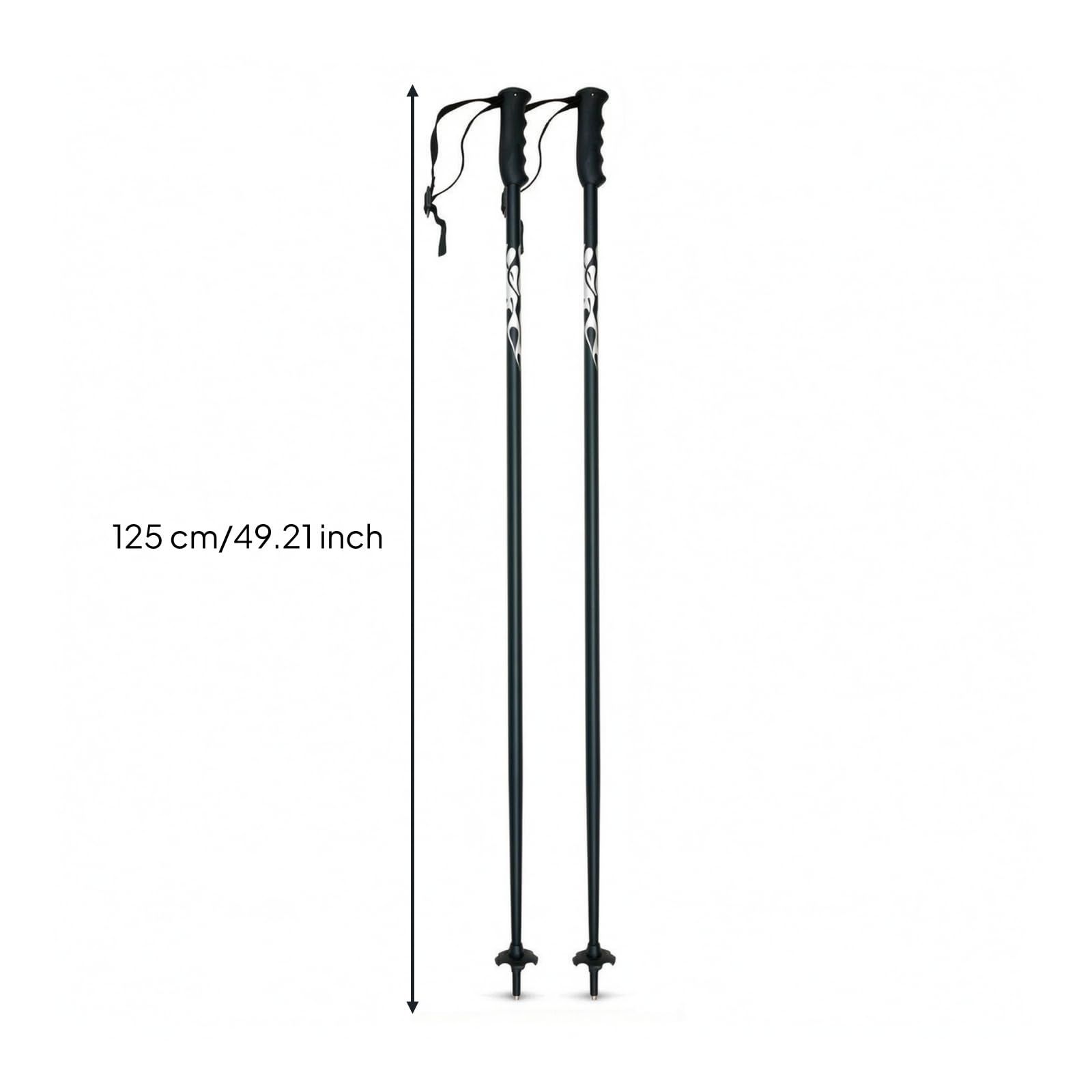 Alu-Skistock , Color to 13 , 125 cm