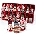 Sweelov 16-teiliges Set Weihnachtswichtel Anhänger Wichtel aus Holz Strick Baumanhänger Weihnachts-Deko Weihnachtsmann Christbaumanhänger, ca.8 cm Sweelov günstig Kaufen-Sweelov 16-teiliges Set Weihnachtswichtel Anhänger Wichtel aus Holz Strick Baumanhänger Weihnachts-Deko Weihnachtsmann Christbaumanhänger, ca.8 cm