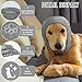 Nanaki Dog Hats Calming Hoodie-Dog Ear Covers Head Cover Protector Hematomas Wraps, No Shake Ear Wrap Muffs Noise Protection, Anxiety Relief, Fireworks, Grooming, Thunderstorm, Bath, Vet Visit