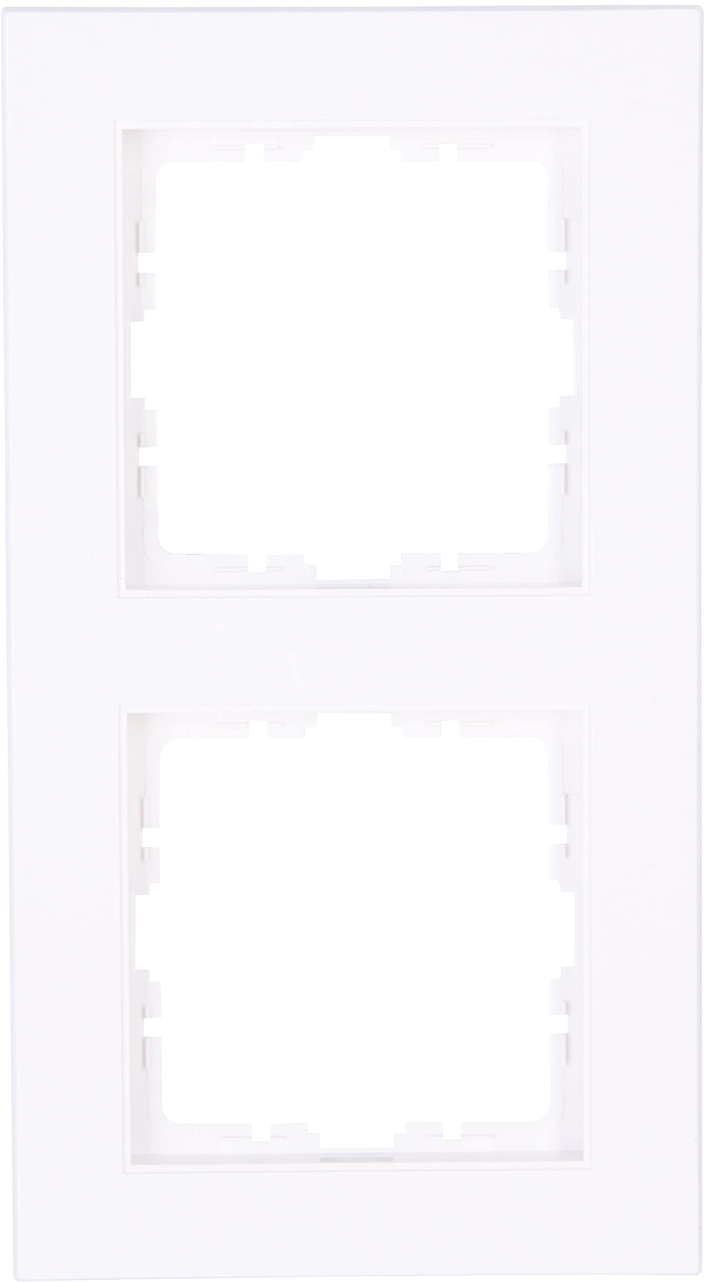 Cadre 2 prises Kopp HK07 blanc pour masquer les découpes de vos murs