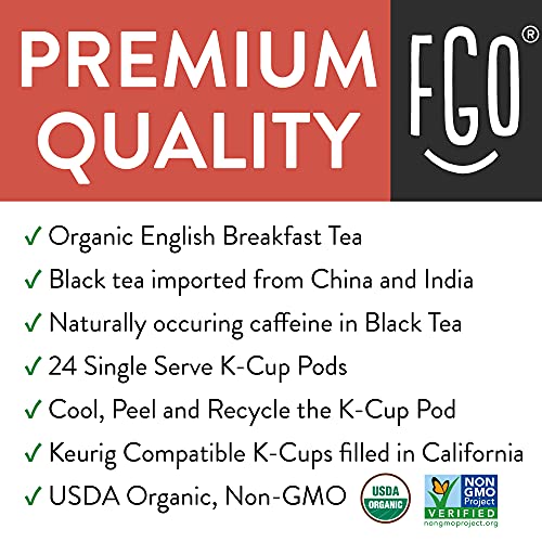 Fgo Organic English Breakfast Tea K-Cup Pods thumb #1