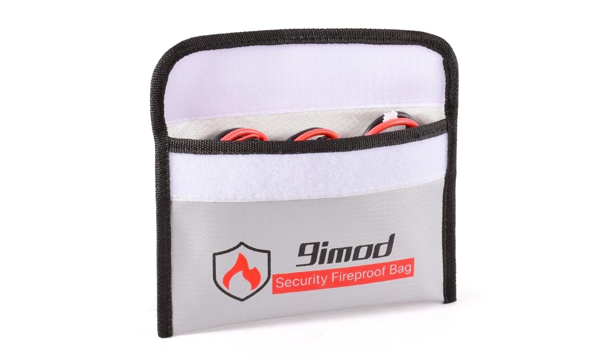 YUNIQUE GREEN-CLEAN-POWER Borsa di Sicurezza per Batterie RC | Custodia Protettiva Anti-Esplosione Lipo | Sacca di Ricarica Resistente al Fuoco, Dimensioni 205x130mm