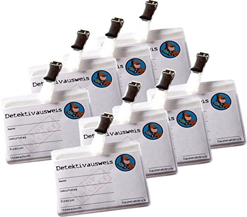 Preisvergleich Produktbild Detektivausweis 8er-Pack