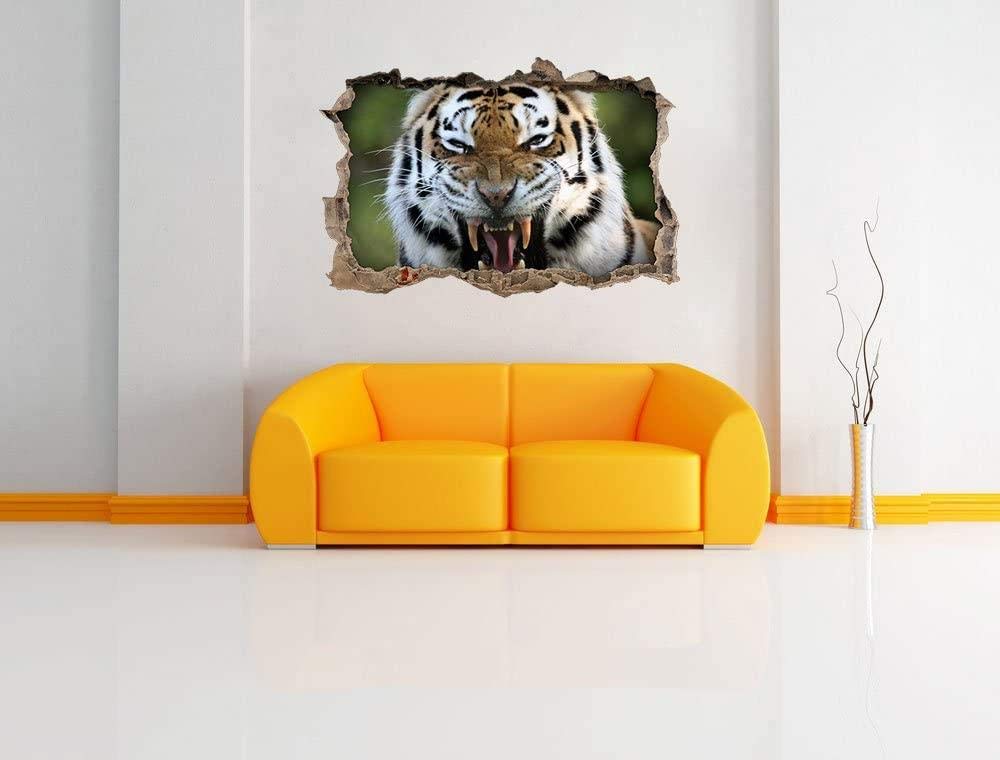 Stickers muraux,tigre rugissant,Autocollants muraux,Décorations murales pour bébé,Décoration murale de chambre d'enfant 80x120cm