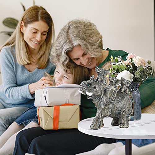 Estatua de elefante decorativa para hogar miniatura 3