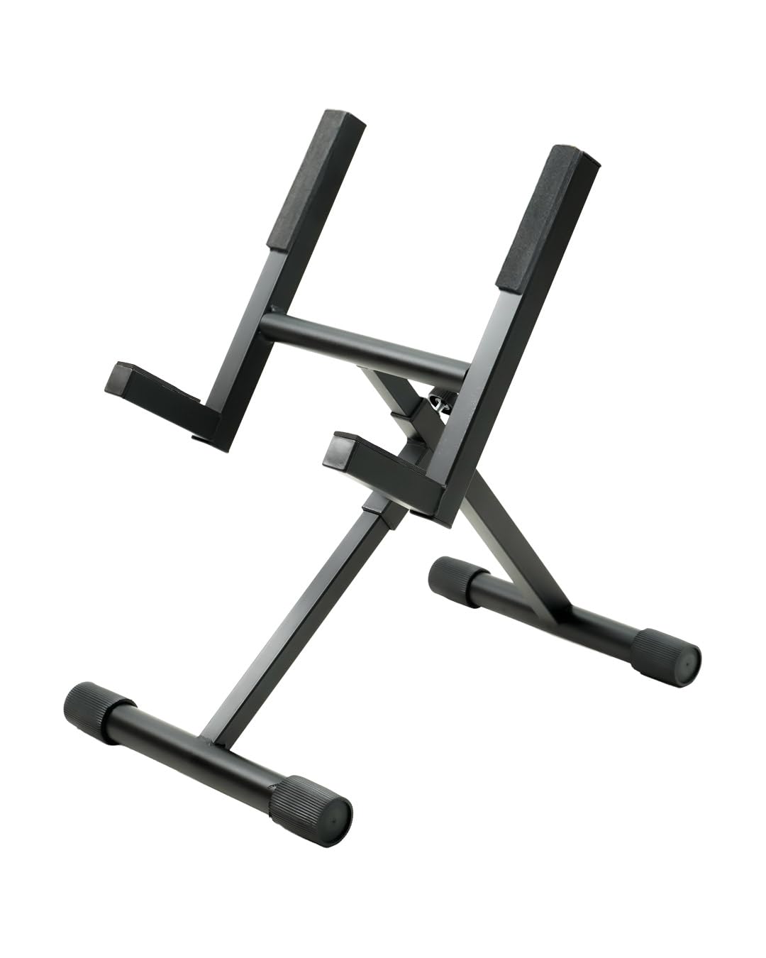 Stage Rocker Heavy Duty Amp Stand for Guitar and Bass, 100 lbs Capacity, Fixed 28° Tilt for Optimal Sound Projection, Adjustable Height 17.7–19", Black