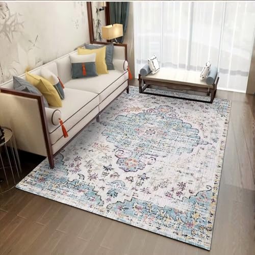 Tapis chambre bebe doux esthétique traditionnel multicolore