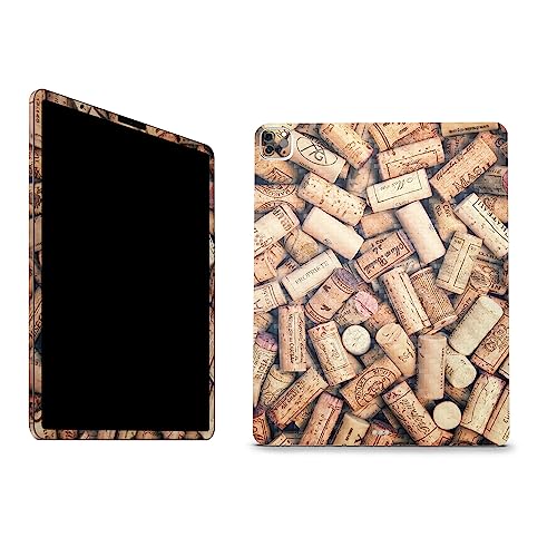 Image of MightySkins Carbon Fiber Skin Compatible with Apple iPad Pro 12.9 inch M2 6th Gen (2022) Full Wrap Kit - Corks | Protective, Durable Textured Carbon Fiber Finish | Easy to Apply | Made in The USA