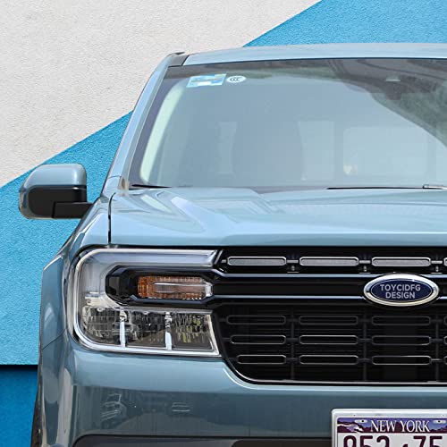 Image of TOYCIDFG Front Grille Trim Strips Compatible with Ford Maverick 2022 2023 2024 Truck Grille Trim Strips Cover Frame Car Decorations Stickers (Bright Black)