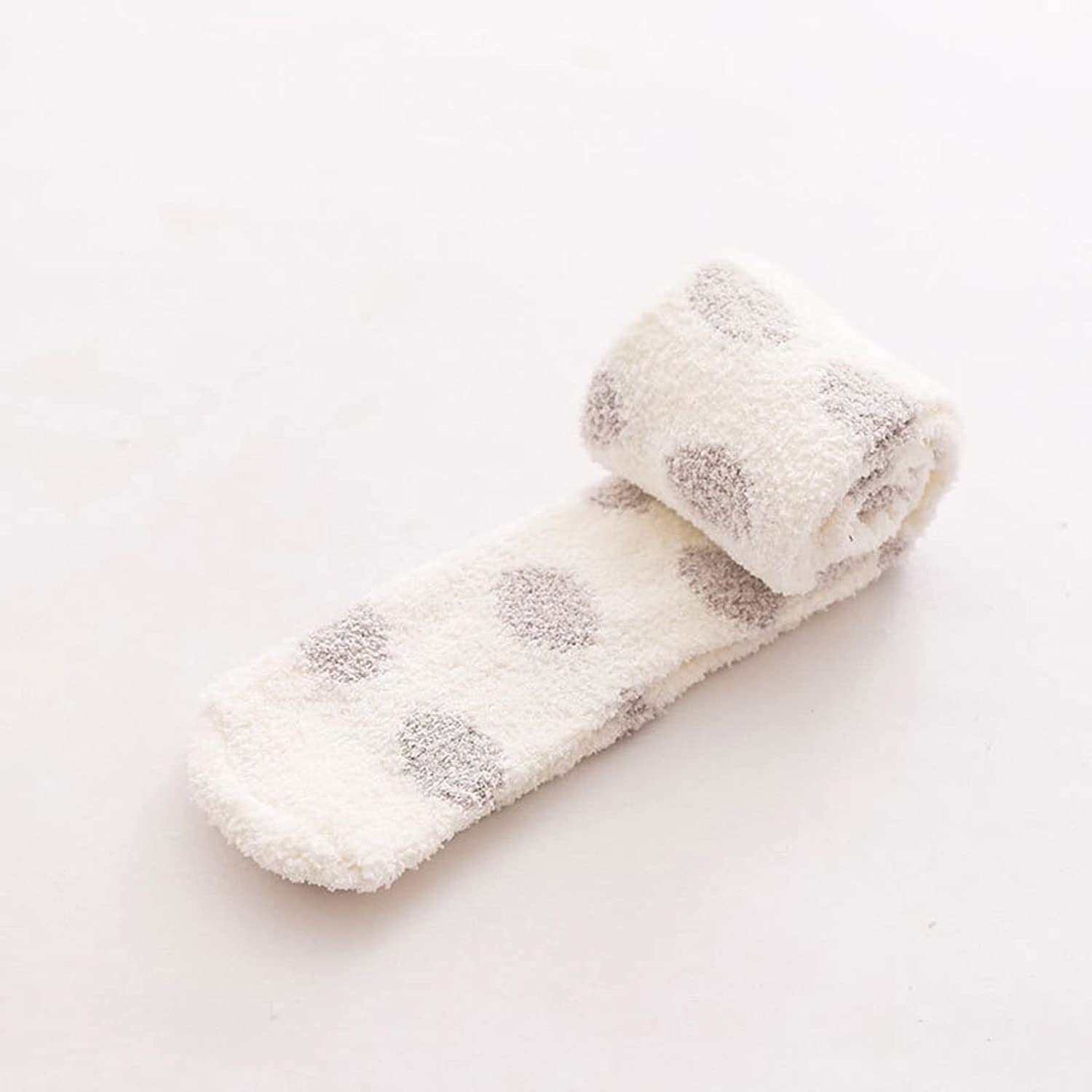 Wintersocken Bettsocken 10 Paar Flauschige, Oberschenkelhohe Thermosocken Mit Gepunktetem Muster, Winterwärmer Über Den Kniestrümpfen Warme Flauschige Socken