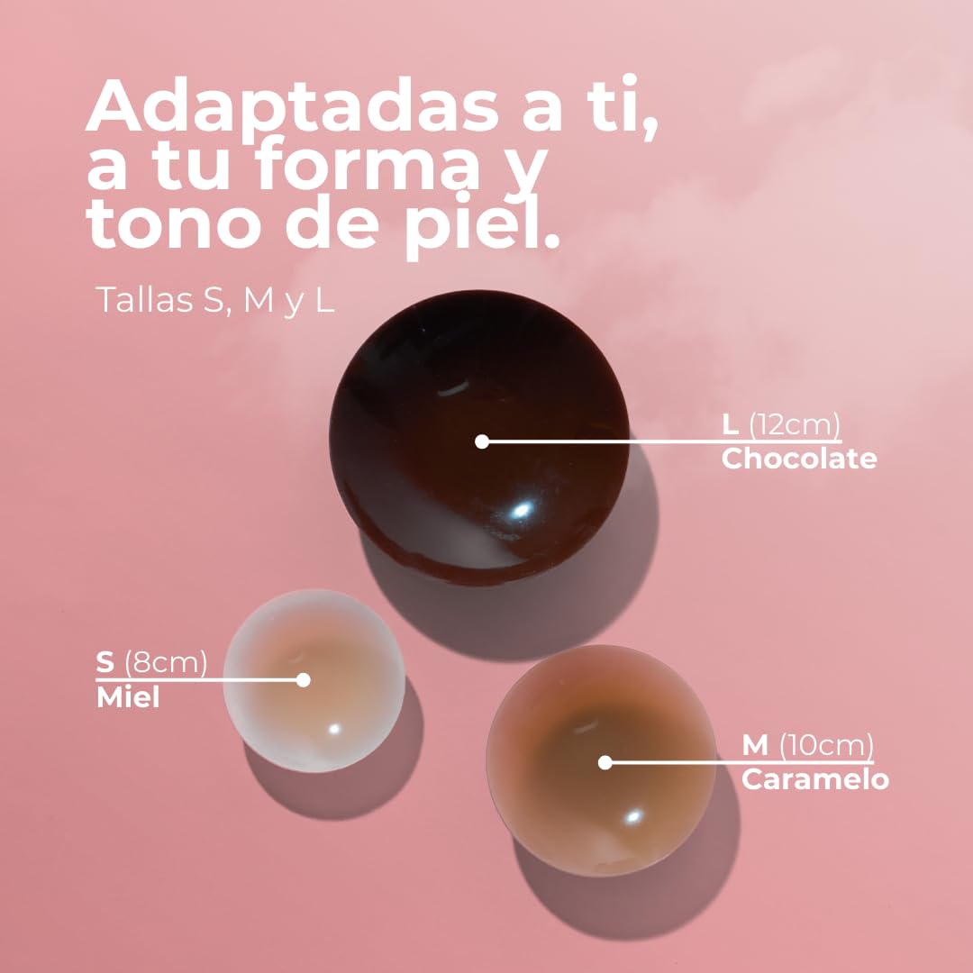 Pezoneras Invisibles Autoadherentes de Silicona Reutilizables para Vestidos sin Sujetador