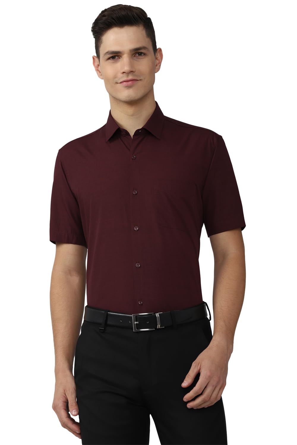 peter england Men's Cotton Solid Regular Fit Shirt-picture-37