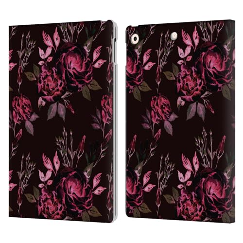 Housse cuir iPad 10.2 motif floral Lisianthus artistique