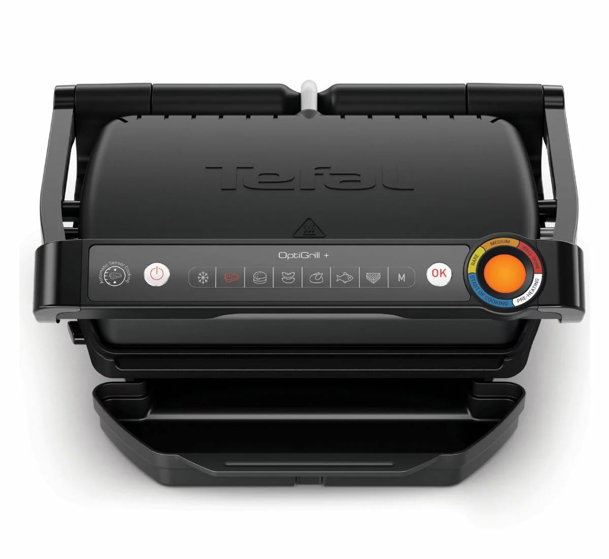 Tefal GC7178G1 OptiGrill+ Health Grill in Black Cooking