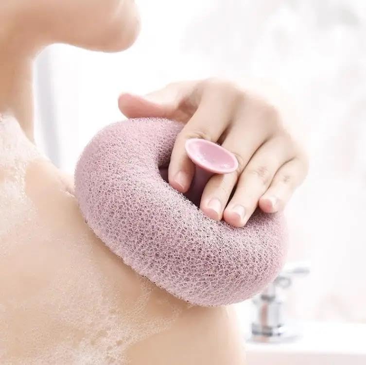 Super Soft Exfoliating Bath Sponge Brush with Suction Cup | Massage Shower Loofah Ball for Deep Cleaning & Gentle Skin Exfoliation | Bath Scrubber for Women & Men (Multicolour)-picture-18