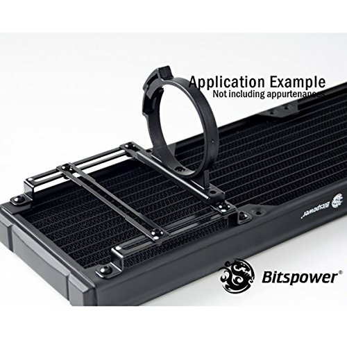 Bitspower Universal Water Tank Mount for 120mm Radiator, Black