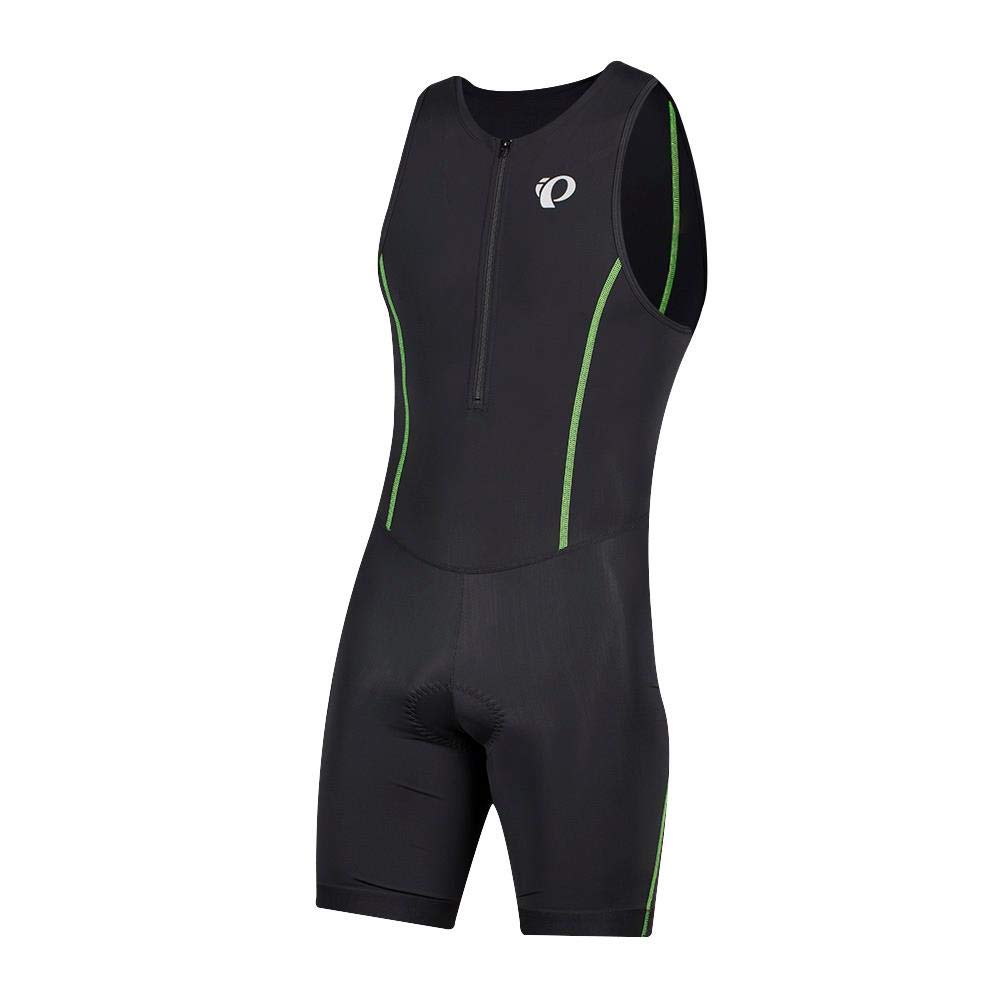 PEARL IZUMI Men's SELECT Pursuit Tri Suit, Black/Screaming Green, Size XL