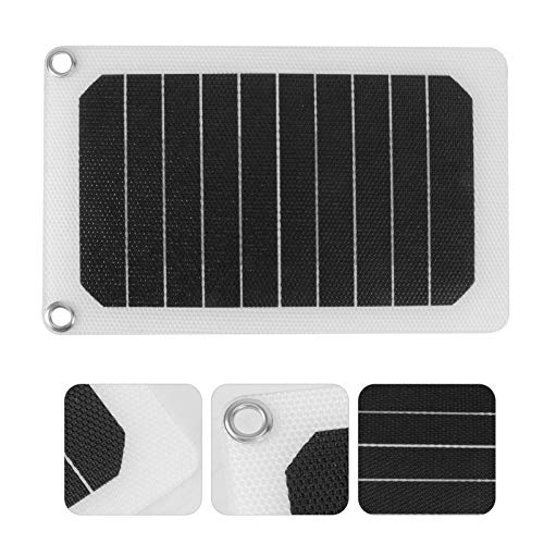 Yardwe 1 Conjunto Carregador de Painel Solar de Silício Monocristalino Portátil Com Fivelas Gerador