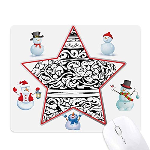 Tapis de souris Noël style vase Qing un cadeau original pour collègue de bureau