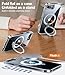 TORRAS 360 Spin for iPhone 16e Case 2025 with Stand, Fit for MagSafe, 4X Military-Grade Protective, Rotatable Kickstand Phone Case for iPhone 16e Case, Ring Holder Slim Cover, Crystal Clear 6.1''
