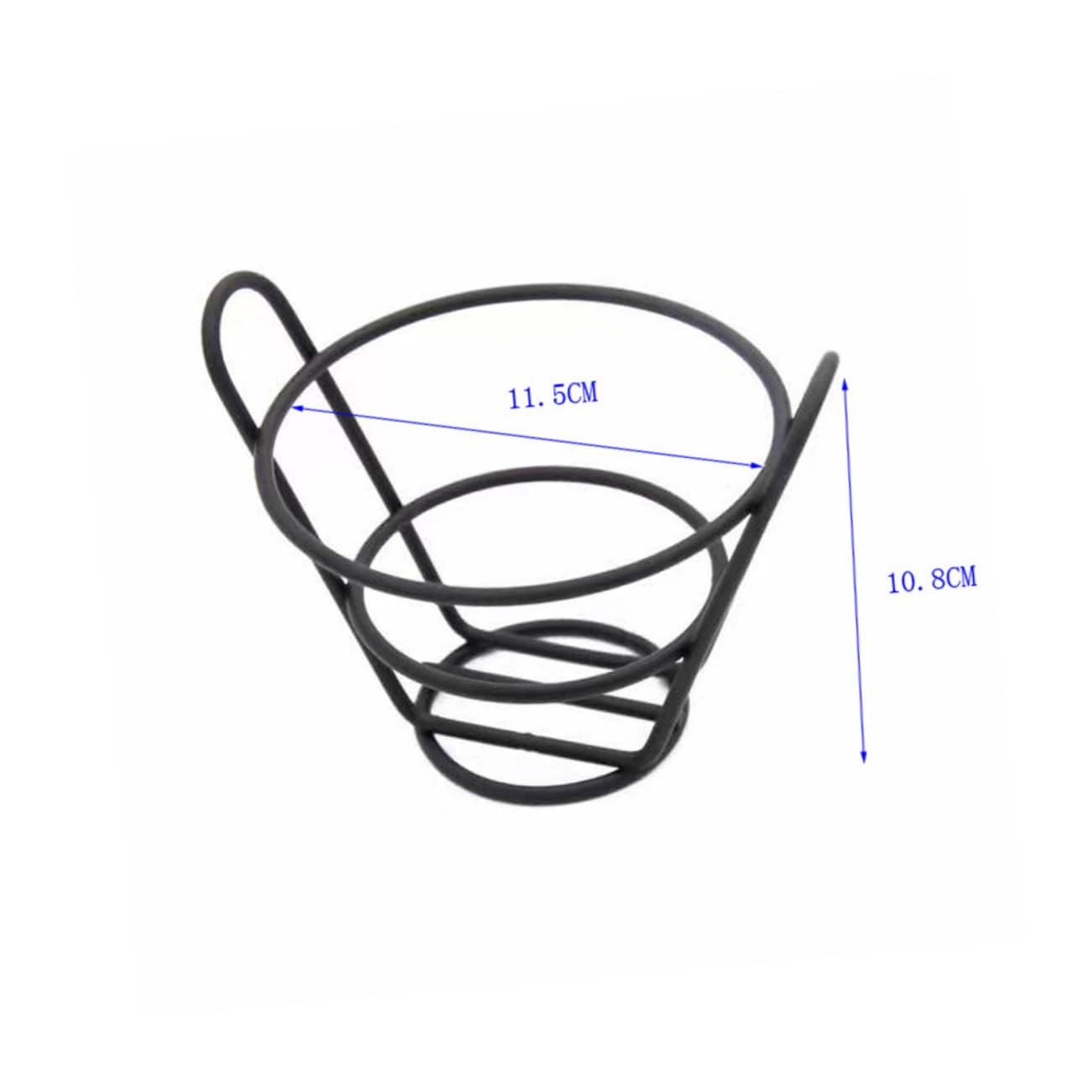 VINTORKY 1pc Fries Cone Fish Chips Holders French Fries Holder Food Serving Tray Cone Holder Cup Holders for Cars Fryer Serving Basket French Fry Stand Holder Fries Cup Holder Black