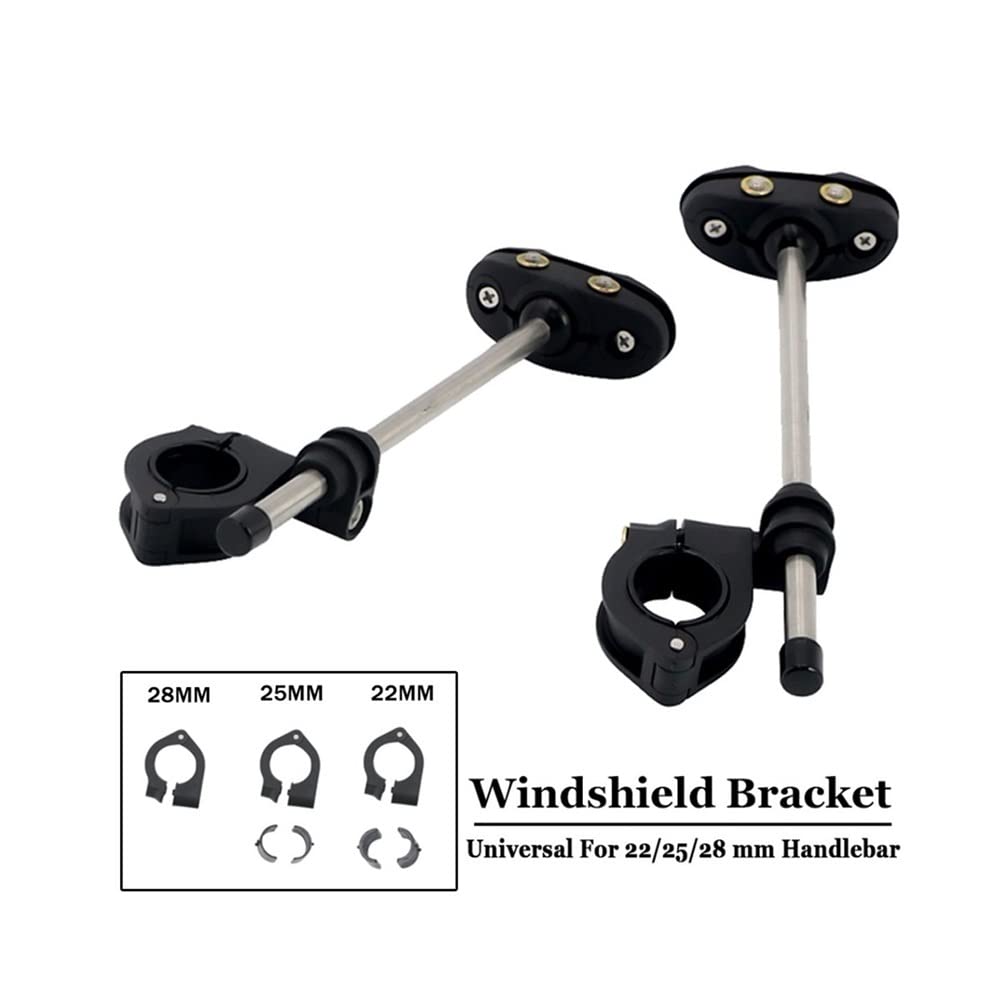 HOUDERCO UTV Windschutzscheiben Klemmen 2-tlg. - Einstellbare Halterung Für Verschiedene Modelle