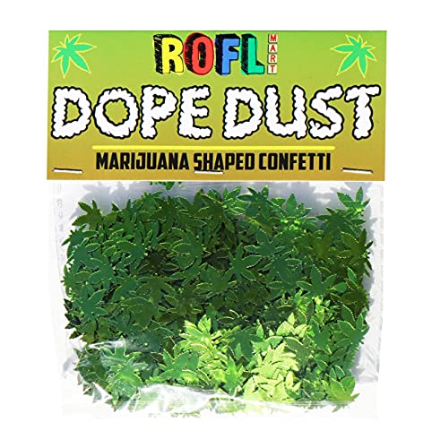 ROFLmart Dope Dust Metallic Marijuana Pot Weed Confetti (Green) 3 ROFLmart Dope Dust Metallic Marijuana Pot Weed Confetti (Green) - Image 4