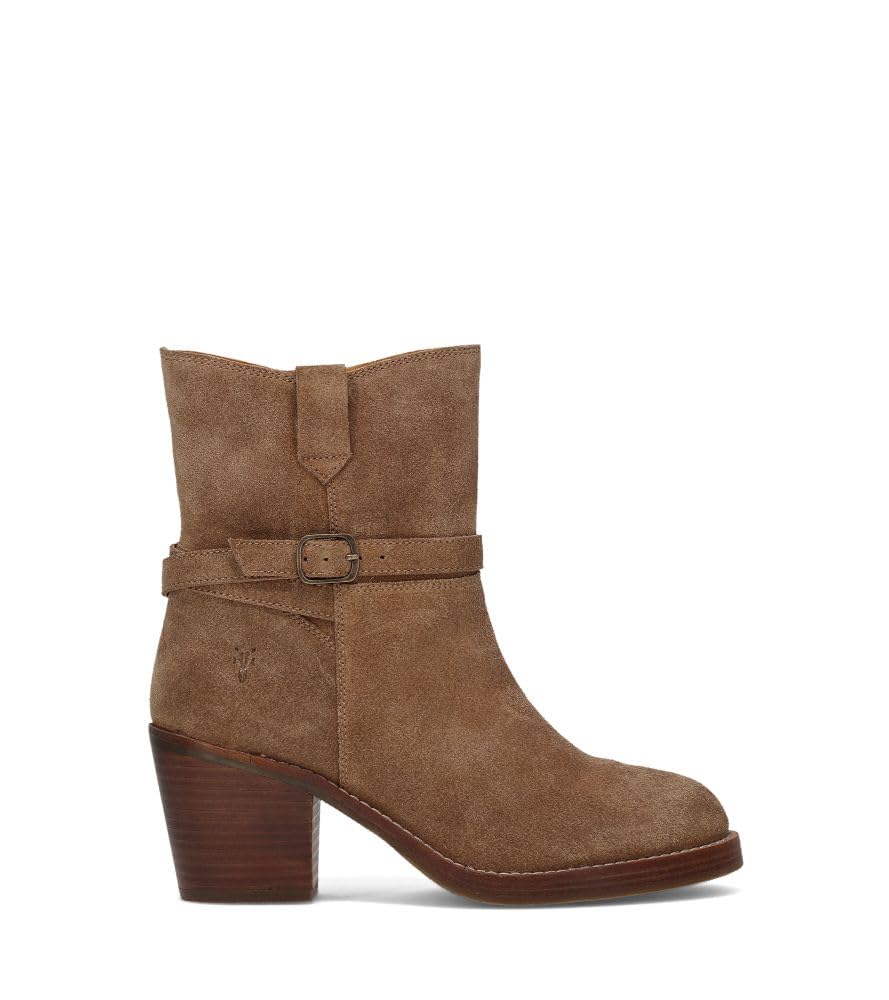 Frye Rylee Belted Inside Zip Womens Ankle Riding Boot Effortlessly Polished with Buckle Detail Cushioned Insole for Comfort