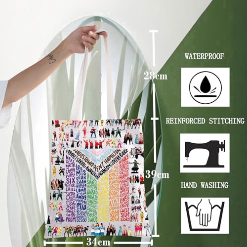 Bolso tote musical para fans del teatro, regalo con personaje de drama y teatro miniatura 4