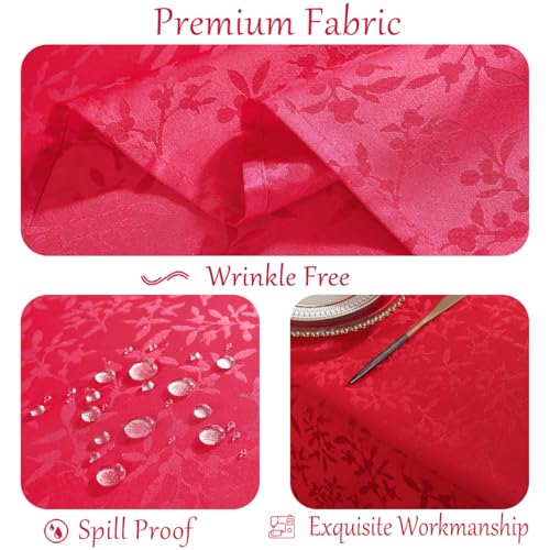 Servilletas de tela navideñas Sastybale pack x4 rojas 20x20 in miniatura 4