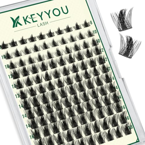 KEYYOU KY09 Natural lash clusters Lash Extension D Curl