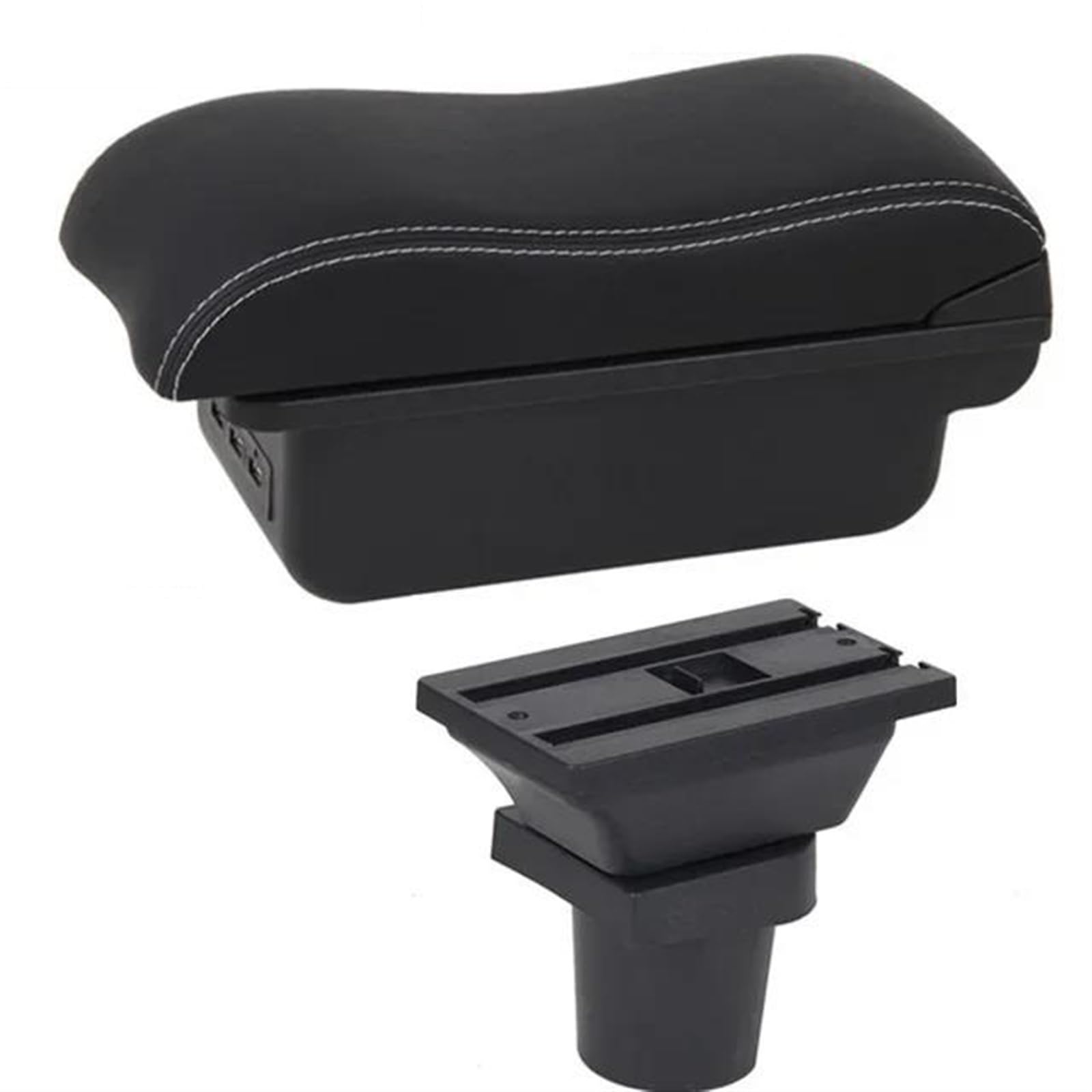 Noheeu C White Line2 Car Armrest Special Storage Box Modification Parts For Yaris For Vitz 5Dr Hatchback 2005-2011