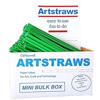 Artstraws Mini School Pack Green Paper Straws Art Straws 250 6mm