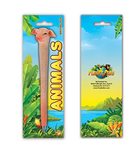 Planet Pens Pig Novelty Pen - Cute, Fun & Unique Kids and Adults Office Supplies Ballpoint Pen, Farm Animal Piggy Writing Pen Instrument For Cool Stationery School and Office Desk Decor Accessories - Thumbnail 4