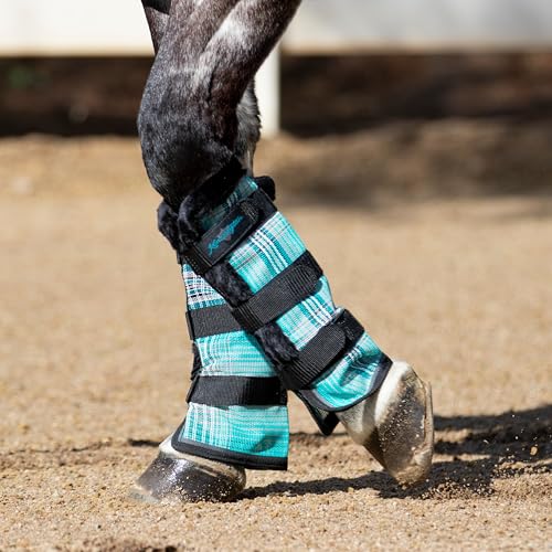 Image of Kensington Protective Products Horse Fly Boots - Fleece Trimmed - Stay-Up Technology - Protection from Insect Bites and UV Rays - Sold in Pairs (2 Boots)