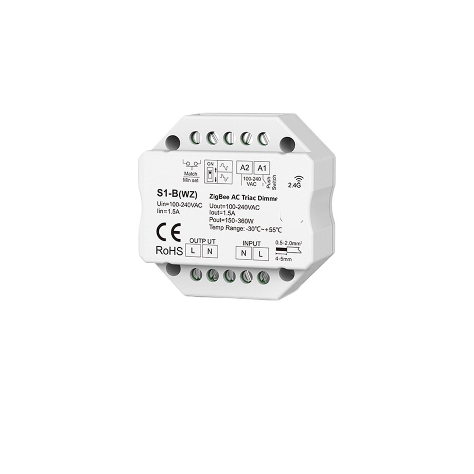 Alimentation LED 12V 24V PWM dimmable 40W 75W pour éclairage intérieur S1-B WZ