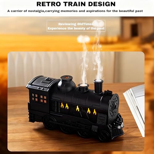 Difusor de Aceites Esenciales en Forma de Tren 300ml Oro miniatura 3