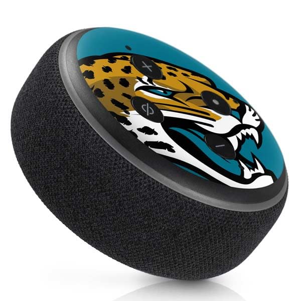 Skinit Decal Audio Skin Compatible with Amazon Echo Dot 3 - Officially Licensed NFL Jacksonville Jaguars Large Logo Design