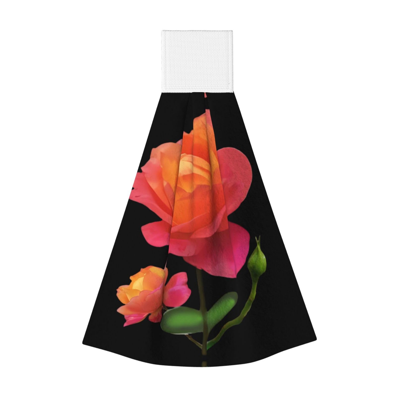 Blooming moonflower Highly Absorbent Dish Towels Soft Coral Fleece Wipe