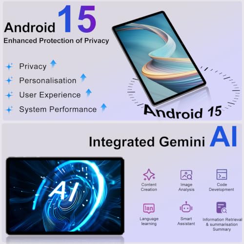 Image of Tablet 11 inch Android Tablet 24GB RAM+256GB ROM /2TB TF, 2026 Tab PC with 2.0GHz Octa-Core, Large Screen, EVA Shockproof, (13+5) MP Camera, 8000mAh, Widevine L1, 5G WiFi, GPS, BT5.0(Green)