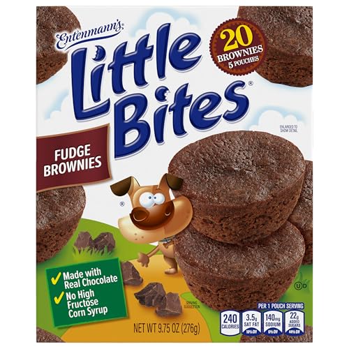 Entenmann's Little Bites Chocolate Fudge Mini Brownies, 5 packs, 9.75 oz