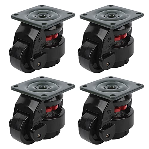 Ensemble de roulettes rétractables robustes GD-60F réglables en hauteur - 6
